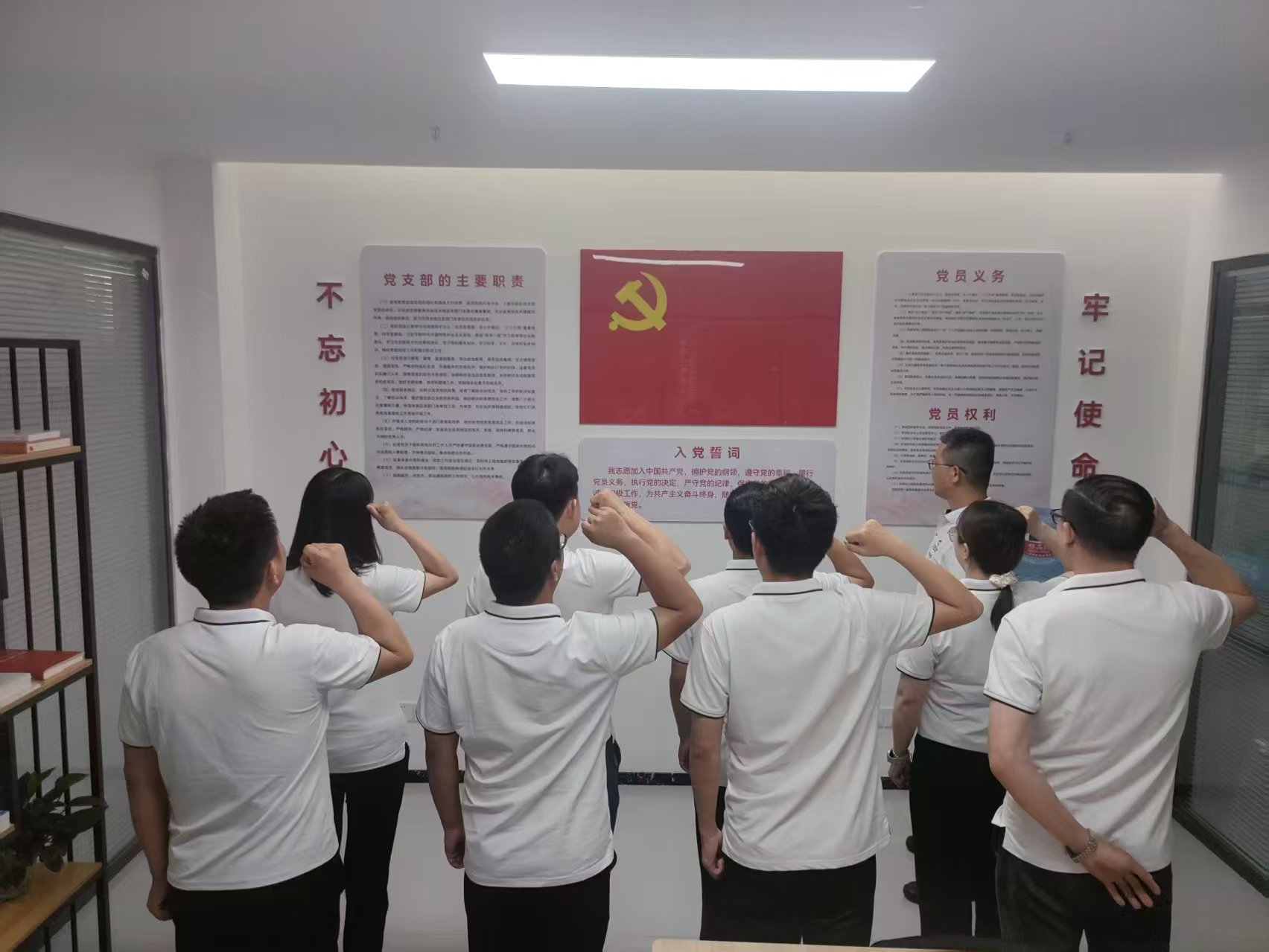 四川yd2333云顶电子游戏科创园项目党支部-宣誓